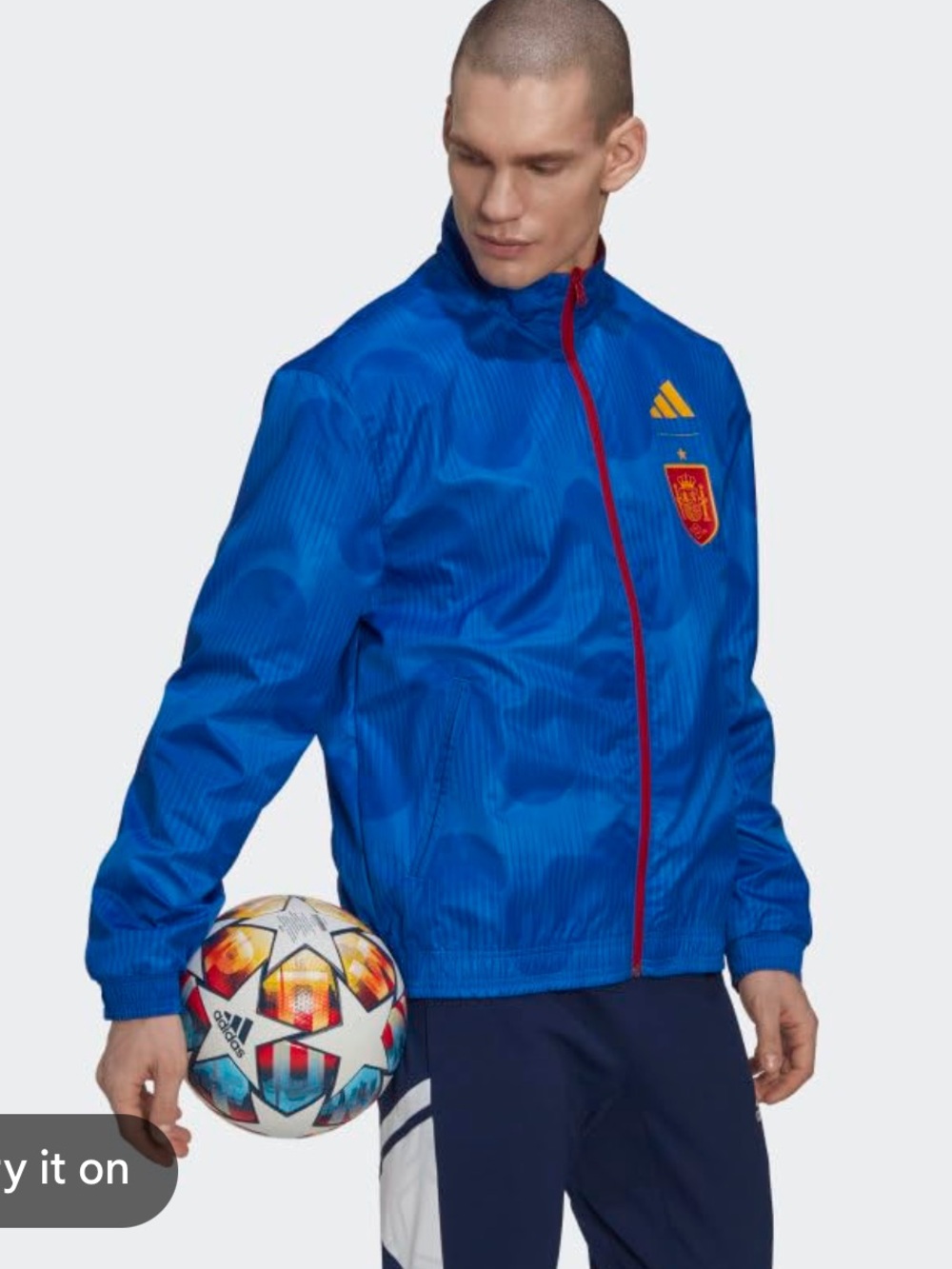 Adidas Youth Boys Reversible Team jacket Spain Anthem Medium - Picture 4 of 12